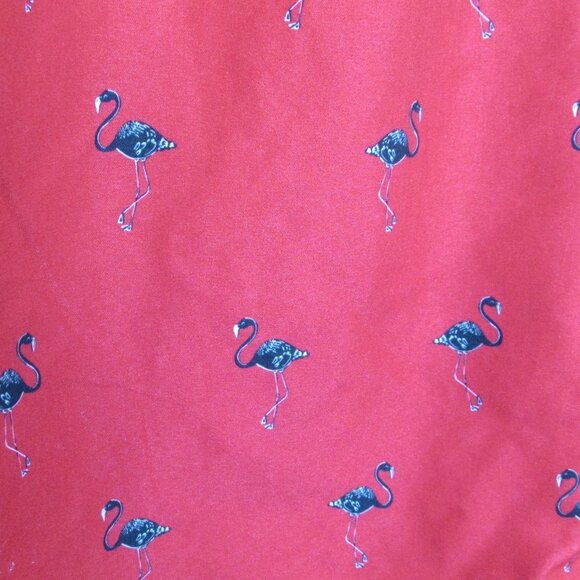 Rugby University Red Flamingo Swim Trunks Shorts - Picture 2 of 8